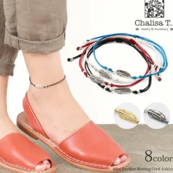 CHALISA T.. / Mini Feather Notting Cord Anklet