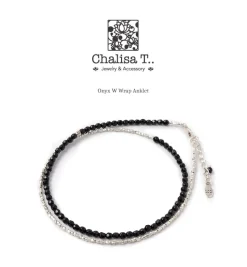 CHALISA T.. / Onyx W-Wrap Anklet