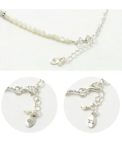 CHALISA T.. / Round Shell Wrap Anklet/Karen Silver Flat Beads