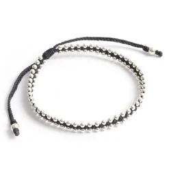 CHALISA T.. / Silver Ball Beads Duo Bracelet