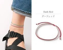 CHALISA T.. / Silver Ball Bead Duo Anklet