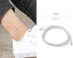 CHALISA T.. / Silver Ball Bead Duo Anklet