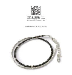 CHALISA T.. / Smoky Quartz W-Wrap Bracelet