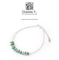 CHALISA T.. / Turquoise Tiny Beads Anklet