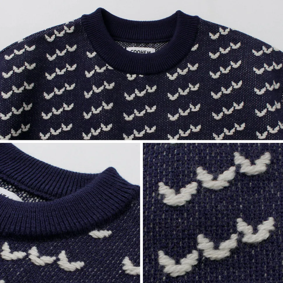 COOHEM / Big Birds Eye Knit Pullover