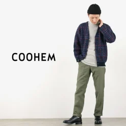 COOHEM / Check Tweed Cardigan