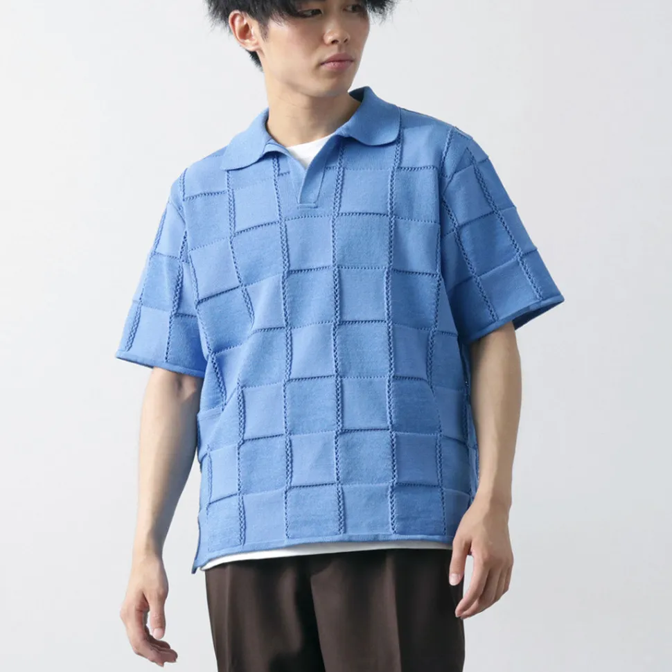 COOHEM / Links Check Knit Pullover