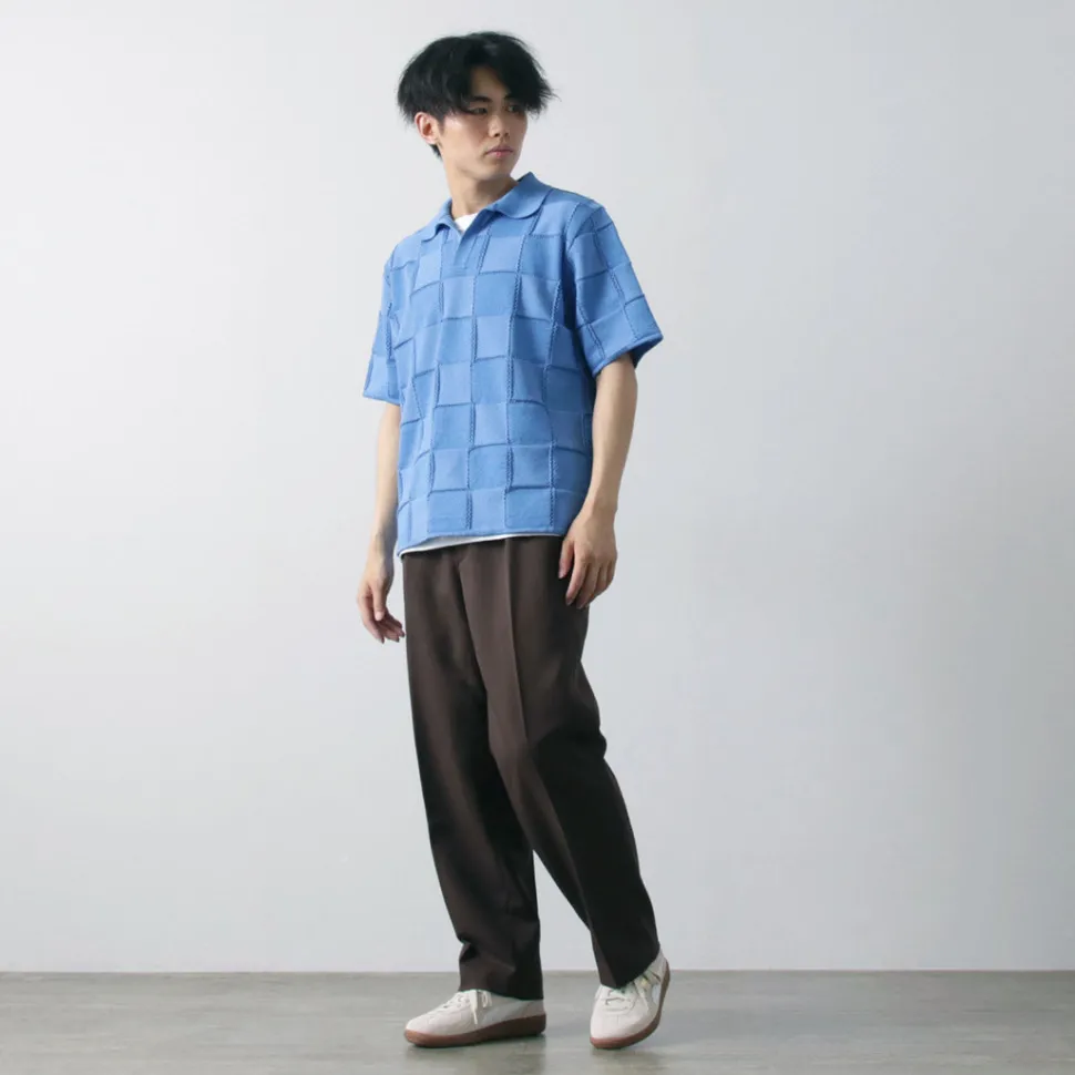 COOHEM / Links Check Knit Pullover