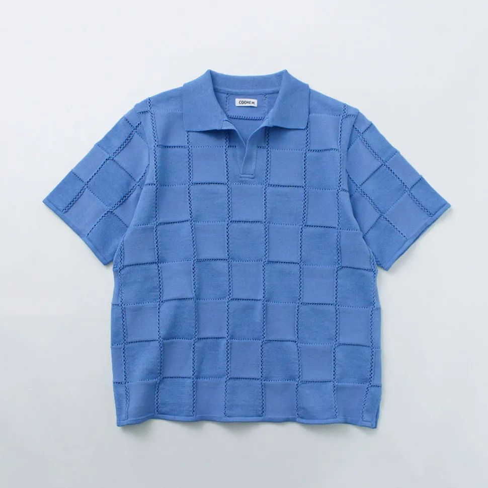COOHEM / Links Check Knit Pullover