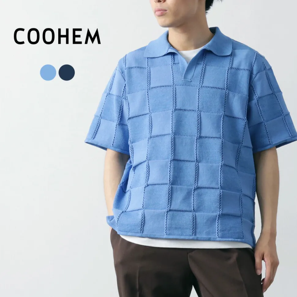 COOHEM / Links Check Knit Pullover