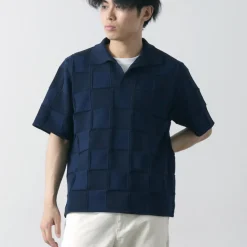 COOHEM / Links Check Knit Pullover