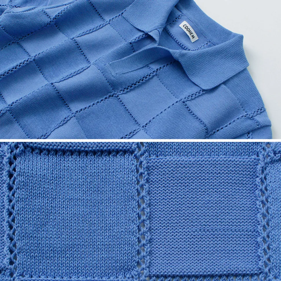 COOHEM / Links Check Knit Pullover