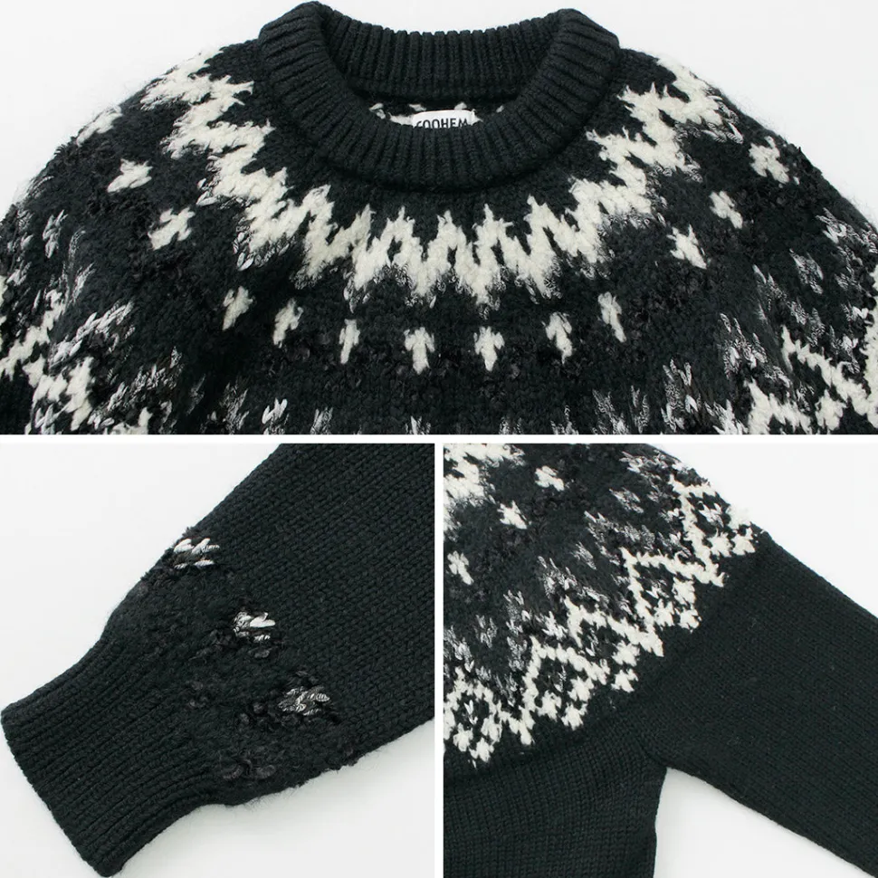 COOHEM / Nordic Knit Pullover