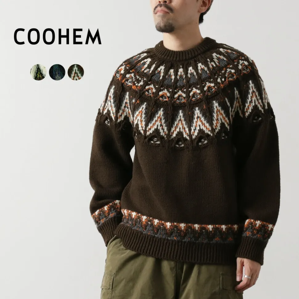 COOHEM / Nordic Knit Pullover