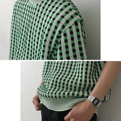 COOHEM / Retro Wave Knit Pullover