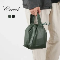 CREED / Drawstring Tote Cowhide Leather