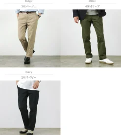 D.C.WHITE / Cotton twill regular silhouette chinos