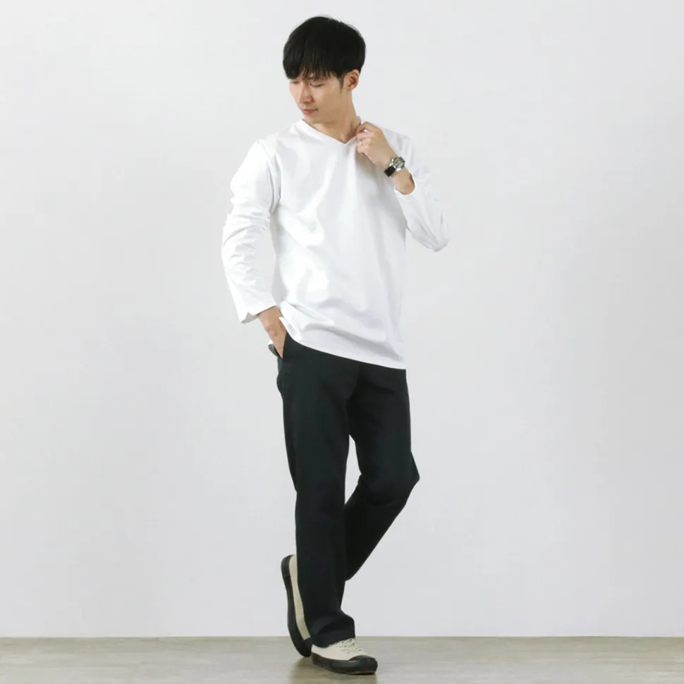 D.C.WHITE / Cotton twill regular silhouette chinos