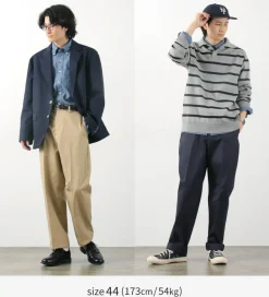 D.C.WHITE / High Density tapered pants