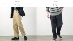 D.C.WHITE / High Density tapered pants