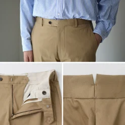 D.C.WHITE / High-density Chino Stretch Slim Tapered Pants