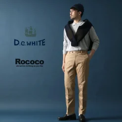 D.C.WHITE / High-density Chino Stretch Slim Tapered Pants