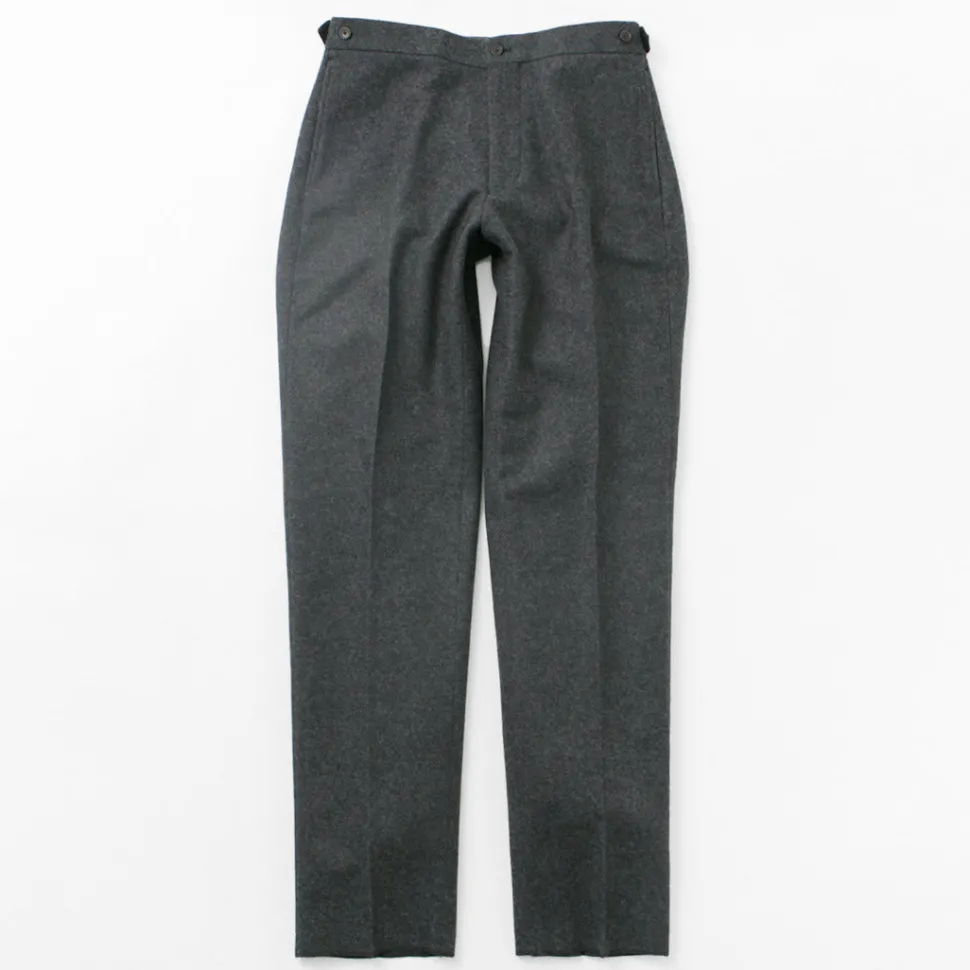 D.C.WHITE / Wool Melton Tapered Trousers