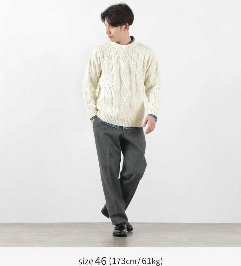 D.C.WHITE / Wool Melton Tapered Trousers