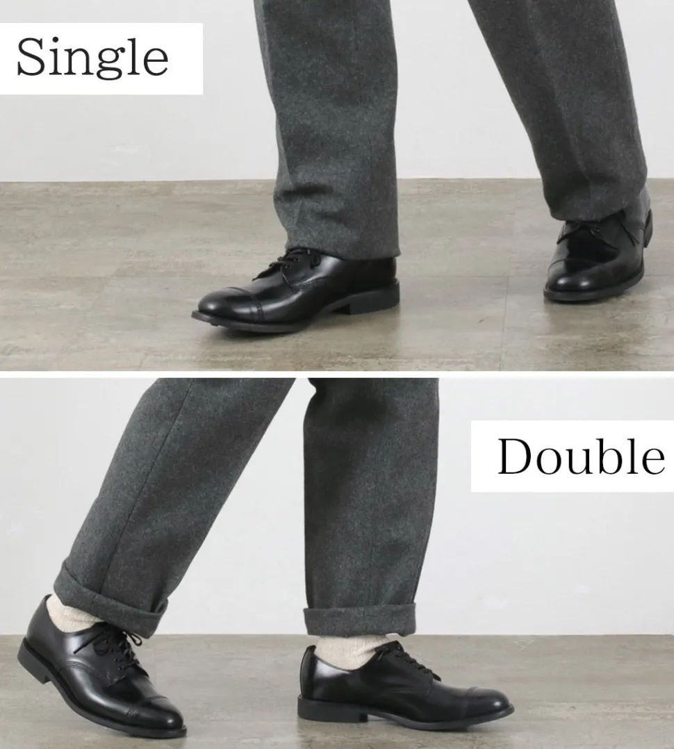 D.C.WHITE / Wool Melton Tapered Trousers