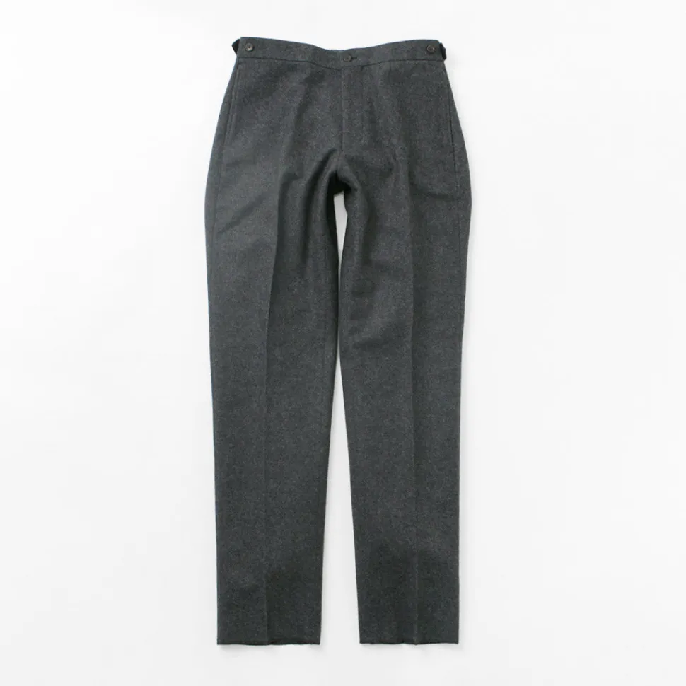 D.C.WHITE / Wool Melton Tapered Trousers