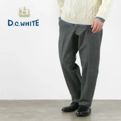 D.C.WHITE / Wool Melton Tapered Trousers