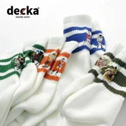DECKA QUALITY SOCKS / Embroidered Skater Socks