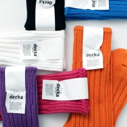 DECKA QUALITY SOCKS / Heavyweight Plain Crew Socks