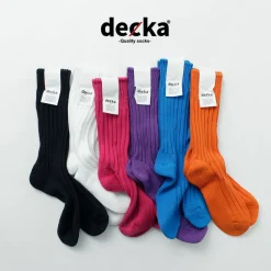DECKA QUALITY SOCKS / Heavyweight Plain Crew Socks