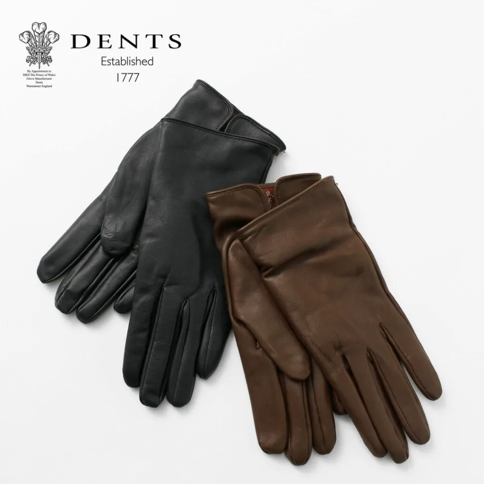 DENTS / Bisley / Cashmere-lined leather gloves
