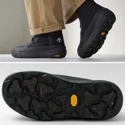 DESCENTE / High Cut Side Zip Lace Up Boots