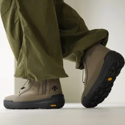 DESCENTE / High Cut Side Zip Lace Up Boots