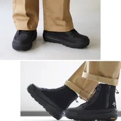 DESCENTE / High Cut Side Zip Lace Up Boots