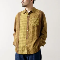 DIP/DZT / Checked combination shirt