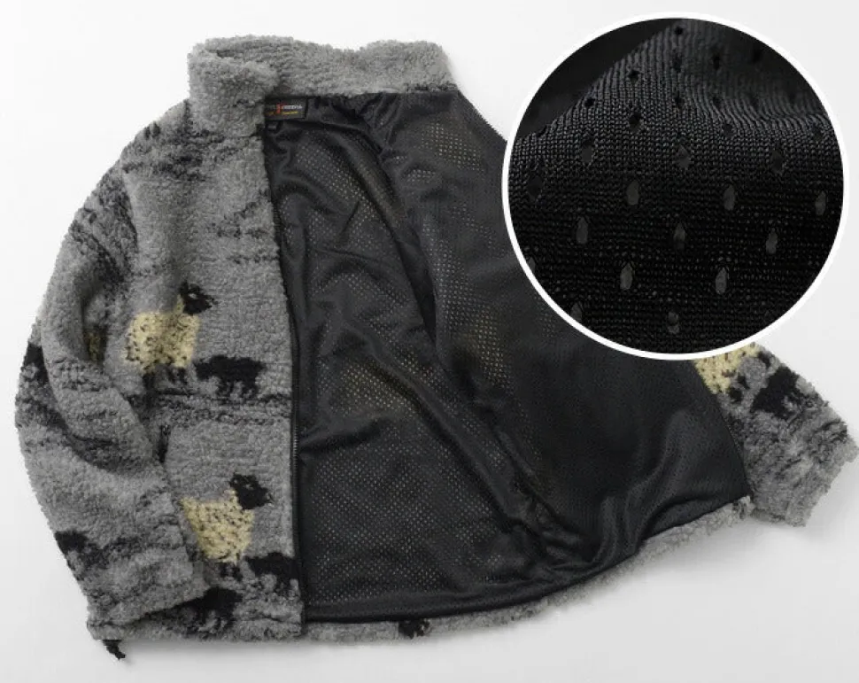 FARFIELD ORIGINAL / Jacquard Woven Boa Fell Jacket