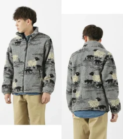 FARFIELD ORIGINAL / Jacquard Woven Boa Fell Jacket