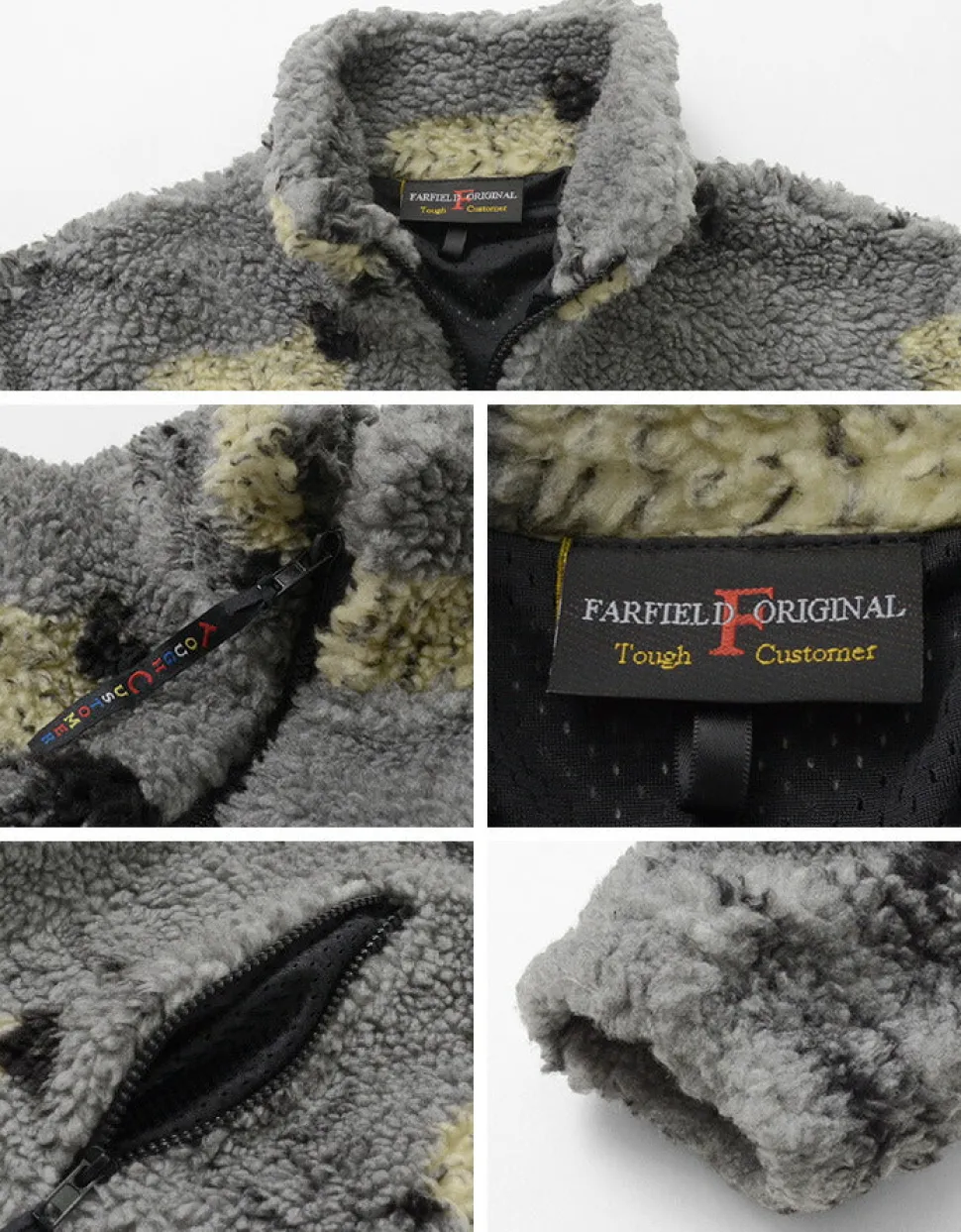 FARFIELD ORIGINAL / Jacquard Woven Boa Fell Jacket