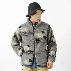 FARFIELD ORIGINAL / Jacquard Woven Boa Fell Jacket