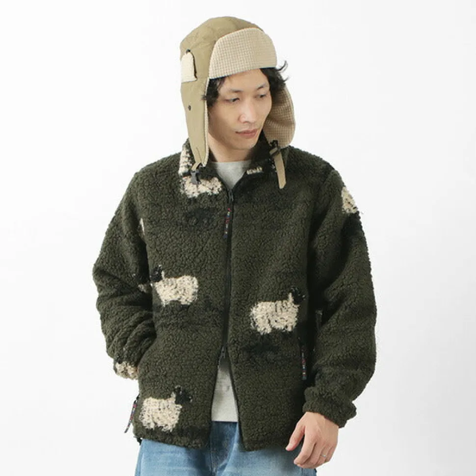 FARFIELD ORIGINAL / Jacquard Woven Boa Fell Jacket