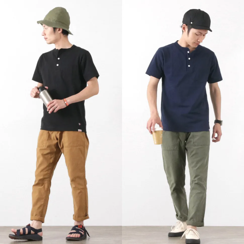 FELCO / Pocket Henley Neck T-shirt