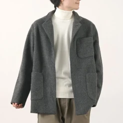FILMELANGE / Hiet Melton Knit Jacket