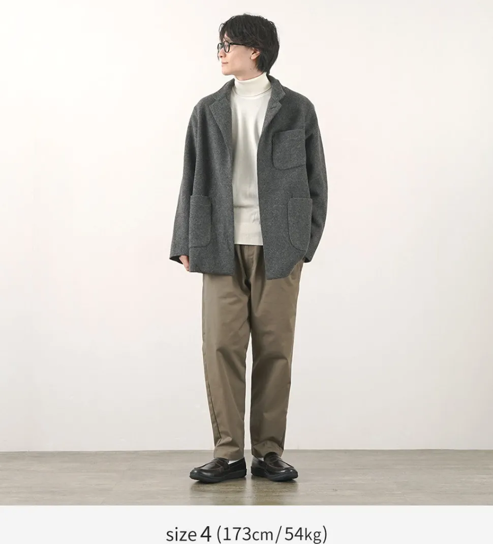 FILMELANGE / Hiet Melton Knit Jacket
