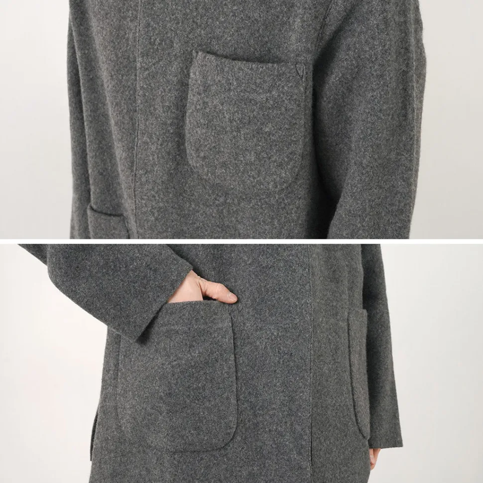 FILMELANGE / Hiet Melton Knit Jacket
