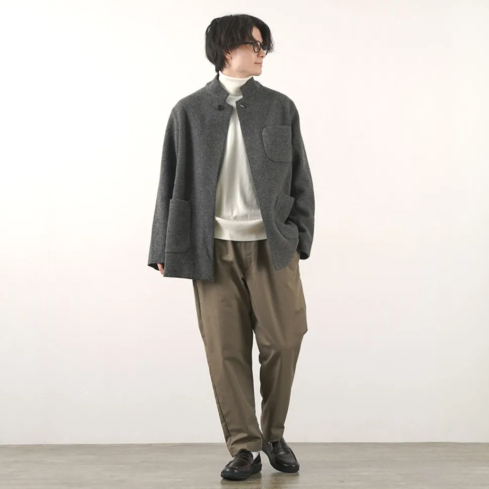 FILMELANGE / Hiet Melton Knit Jacket