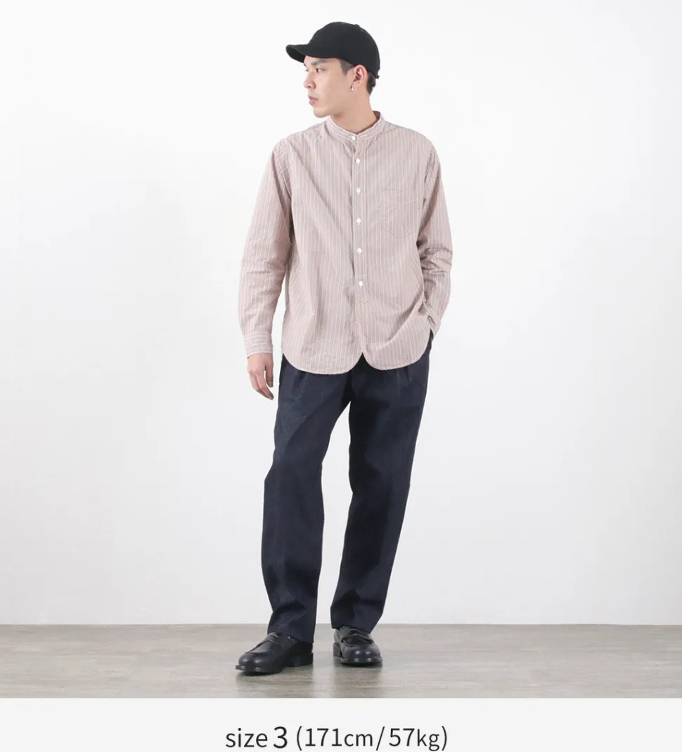 FLISTFIA / Denim Wide Tuck Trousers